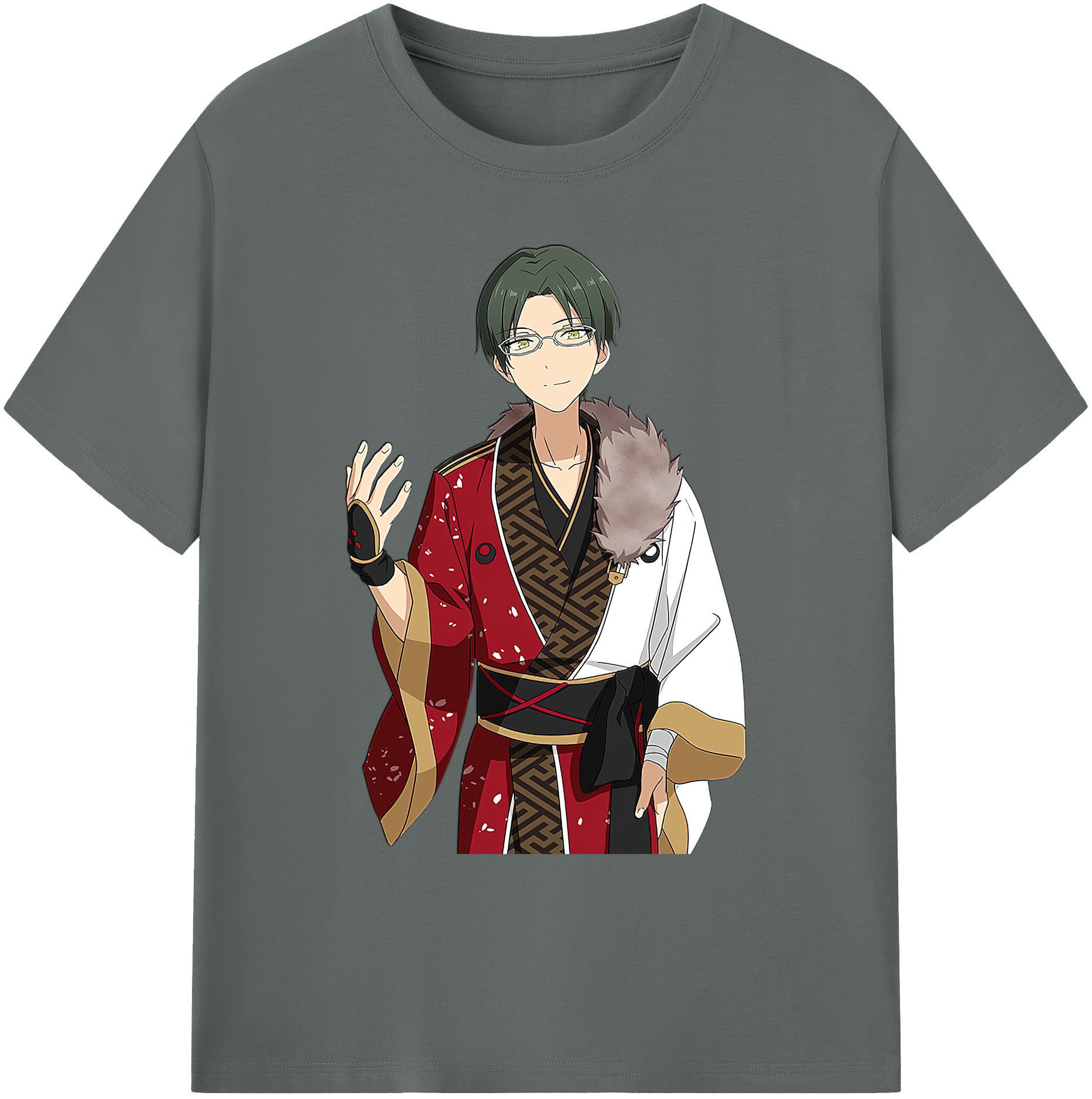 （画像用） あんさんぶるスターズ! Ensemble Stars 綿100％ メンズ半袖Tシャツ｜肌触りやわらか＆通気性